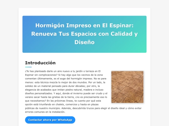 hormigon-impreso-el-espinar screenshot
