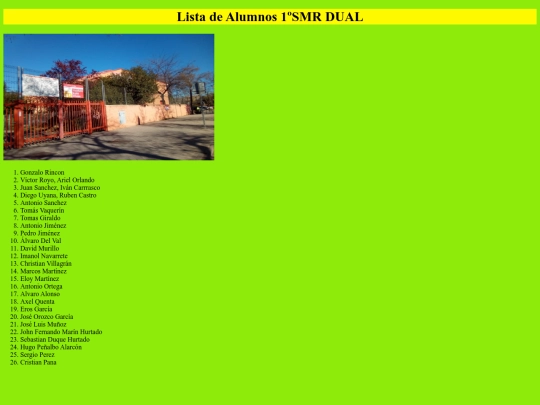 trabajolista.html/Lista alumnos screenshot