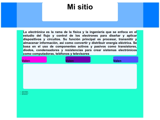 Examen web screenshot