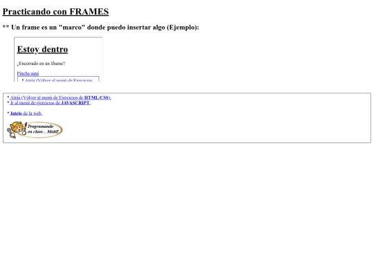 carpetaauxiliar/ejercicios/creandoiframe screenshot