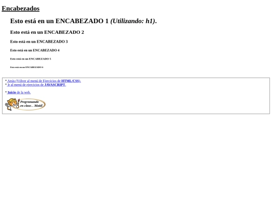 carpetaauxiliar/ejercicios/encabezados screenshot