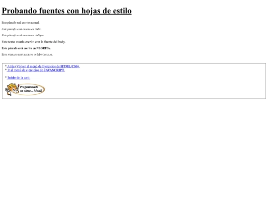 carpetaauxiliar/ejercicios/fuentesconcss screenshot