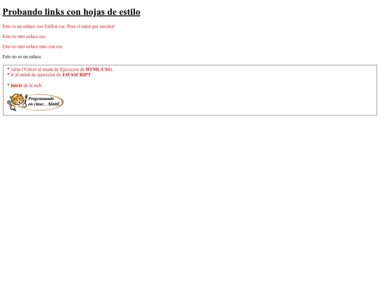 carpetaauxiliar/ejercicios/linksconcss screenshot