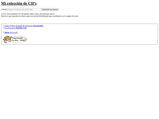 carpetaauxiliar/javascript/225buscoArtista screenshot