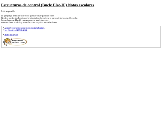 carpetaauxiliar/javascript/34notasconelseif screenshot