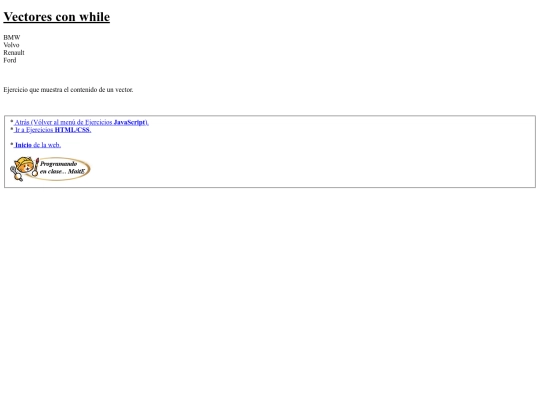 carpetaauxiliar/javascript/68vectoresWhile screenshot
