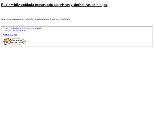 carpetaauxiliar/javascript/71asterisAnidadosWhile screenshot