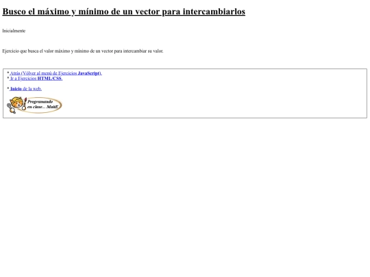 carpetaauxiliar/javascript/77maxMinVector screenshot