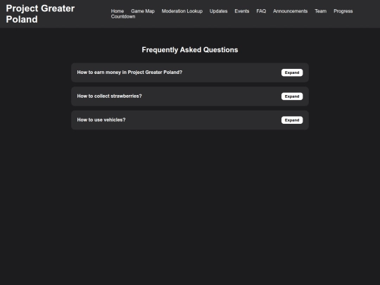faq screenshot