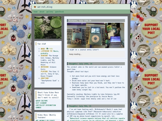 blog screenshot