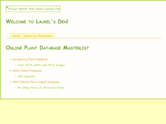 Resources/PlantDatabases screenshot