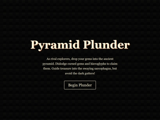 Games/PyramidPlunder screenshot