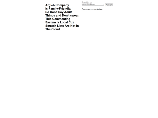 arglebweb/comments screenshot