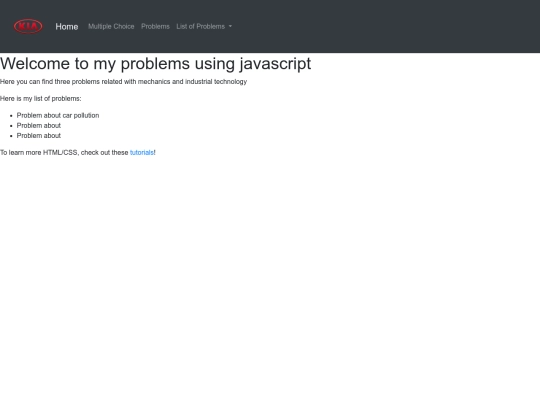 problems screenshot
