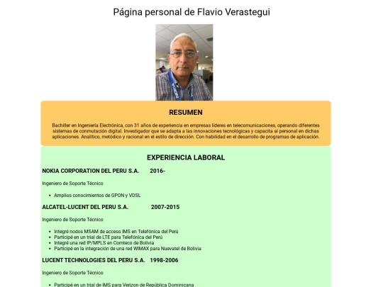 PaginaPersonal_FV screenshot