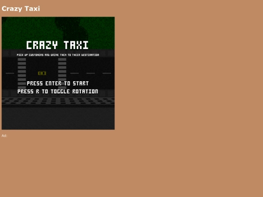games/crazytaxi screenshot
