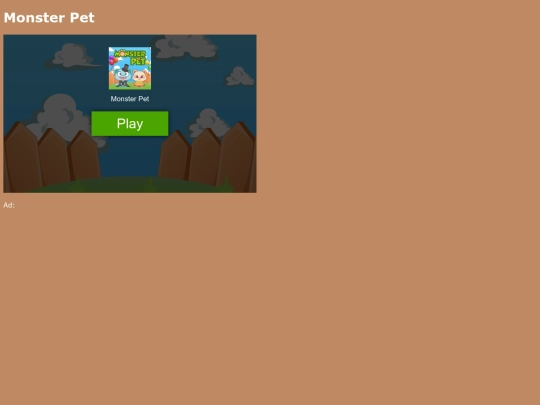 games/monsterpet screenshot