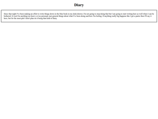 diary screenshot