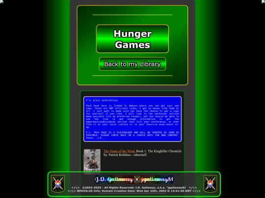 _db.jg81/jg81.library.hunger screenshot