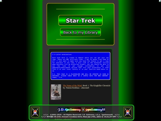 _db.jg81/jg81.library.trek screenshot