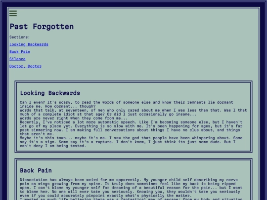 Writing/journal_pastforgotten screenshot