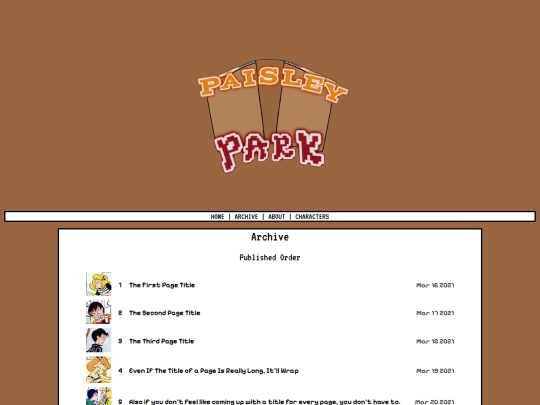 archive screenshot