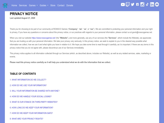 privacypolicy screenshot