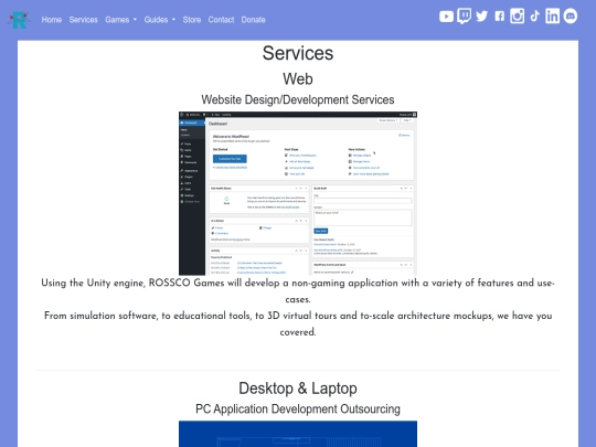 services screenshot