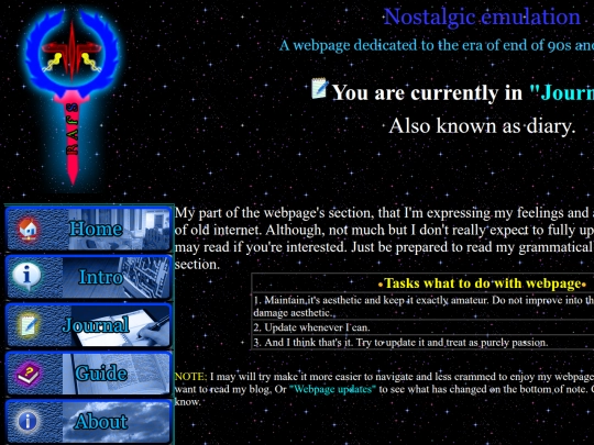 journal screenshot