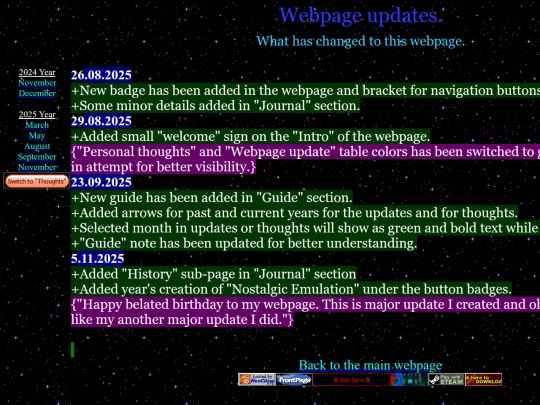 updates screenshot