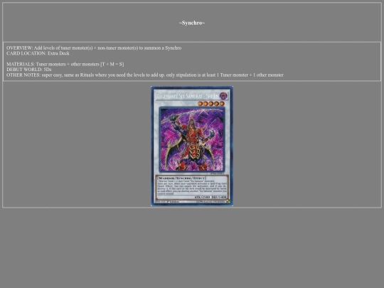 shrines/ygo/summon/synchro screenshot