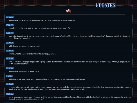 updates screenshot