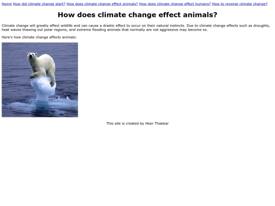 Climate Change/2ndsubpage screenshot