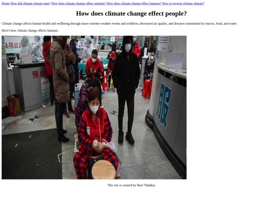 Climate Change/3rdsubpage screenshot