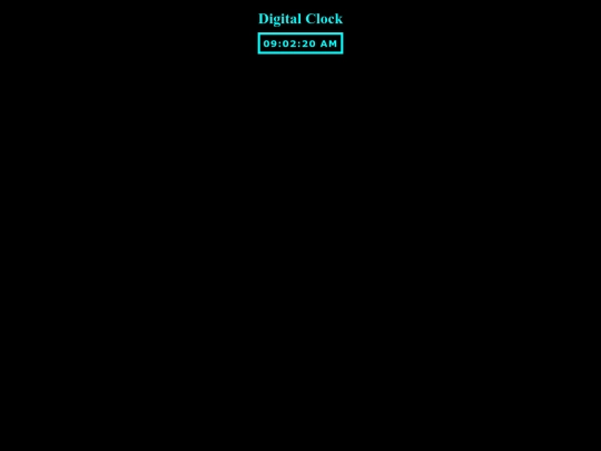 Clock screenshot