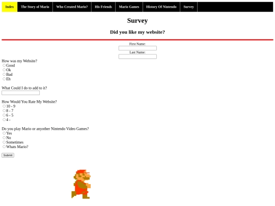 FinalSurvey screenshot
