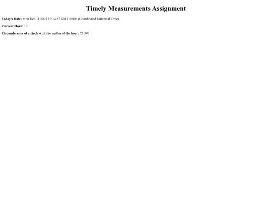Measurements screenshot