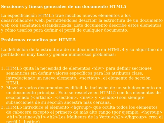 seccionesylíneasgeneralesdeundocumentohtml5 screenshot