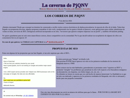 loscorreosdepjqnv screenshot
