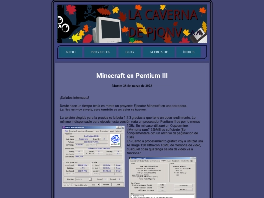 minecraft_pentium3 screenshot