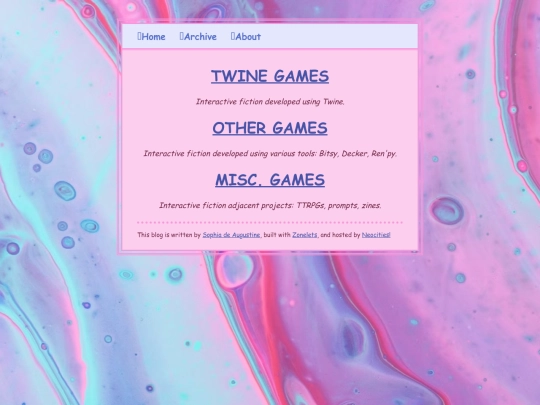 games screenshot