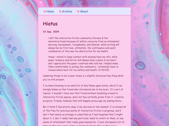 posts/2024-09-23-Hiatus screenshot