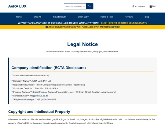 legal-notice screenshot