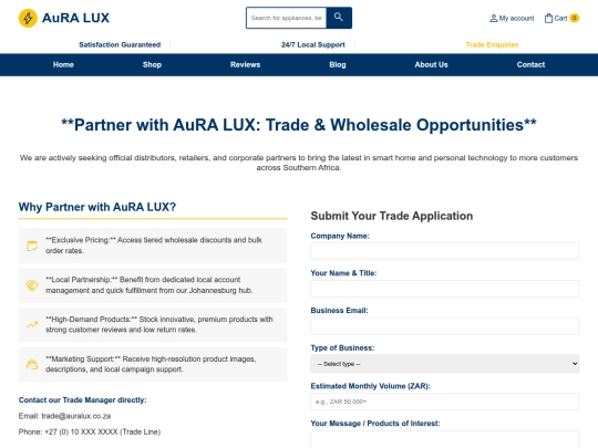 trade-enquiries screenshot