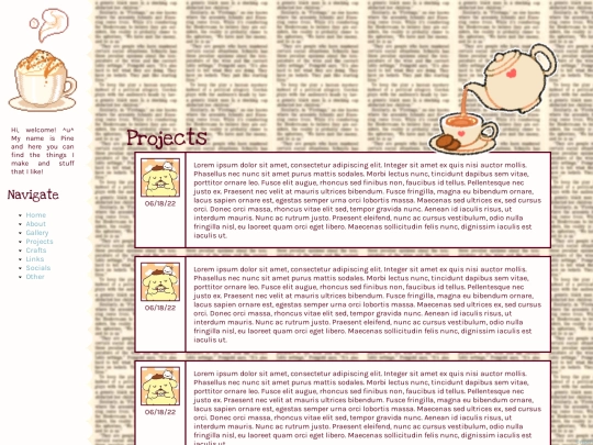projects screenshot