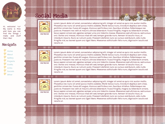 socials screenshot