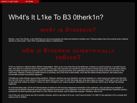 Dylan's Website/otherkin screenshot