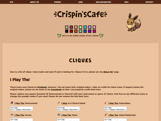 cliques screenshot