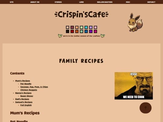 family-recipes screenshot