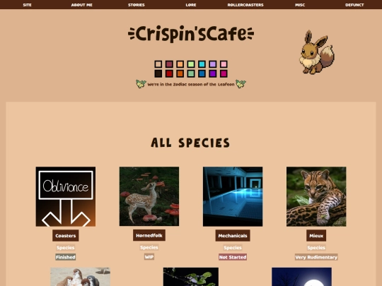 species-directory screenshot